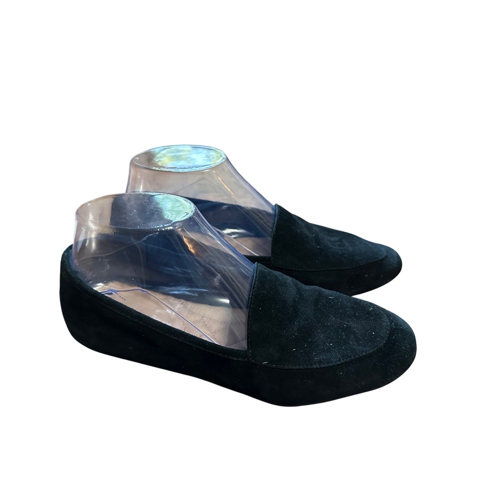 Birdies Womens Flats Loafers Suede Black Comfortable Slip On Shoes
